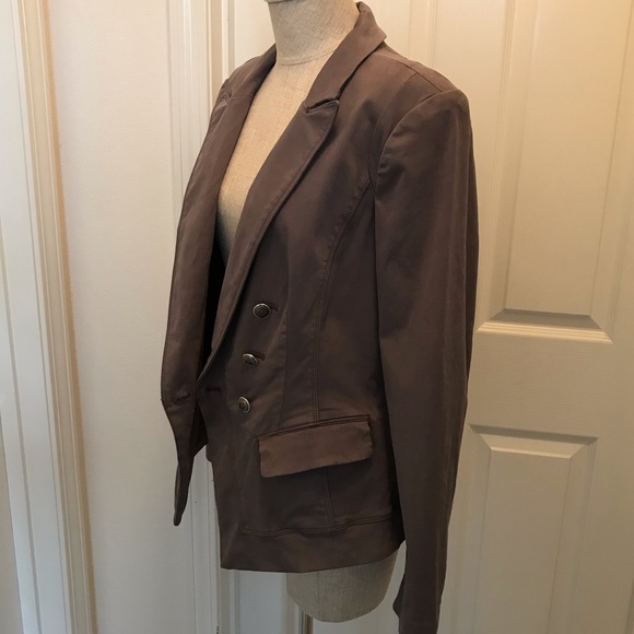 WHBM double breasted gray jacket - Picture 6 of 14